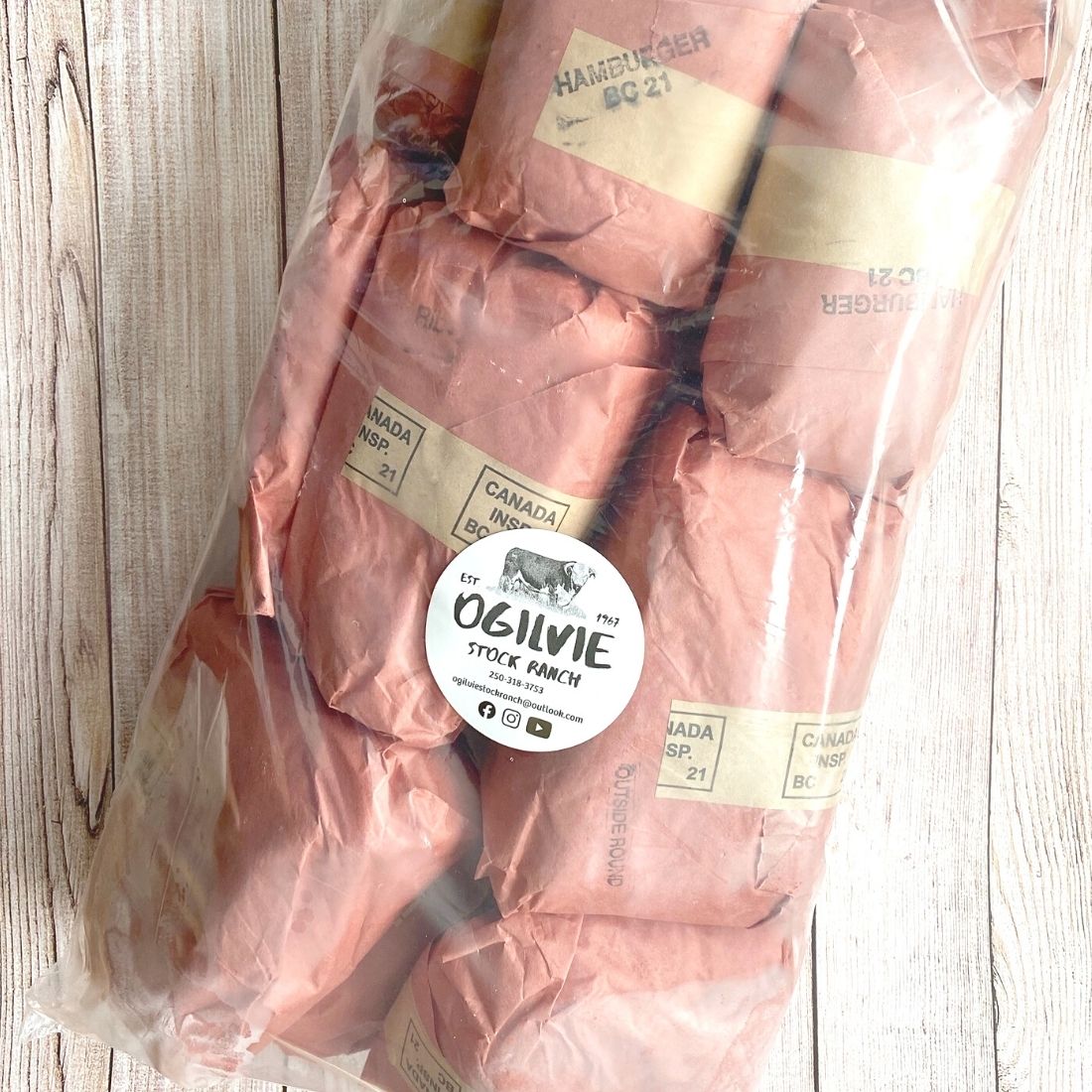 Mixed beef bag of local beef in Kamloops, BC